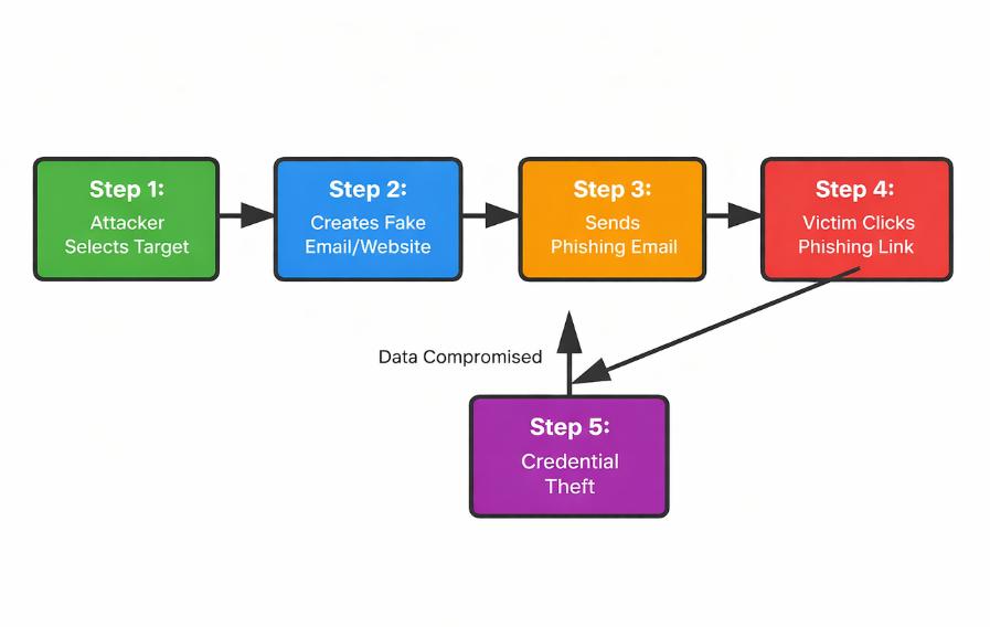 How Does Phishing Work: The Step-by-Step Process