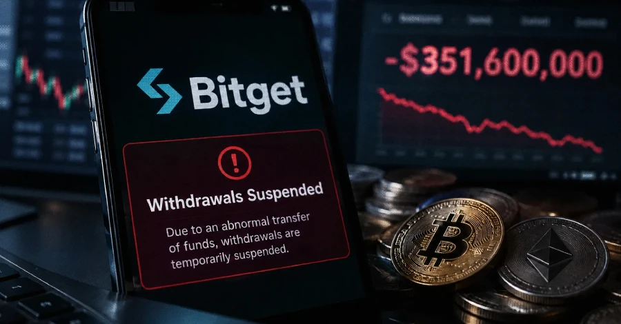 Bitget Loses $351.6 Million in Hot-Wallet Breach, Suspends Withdrawals
